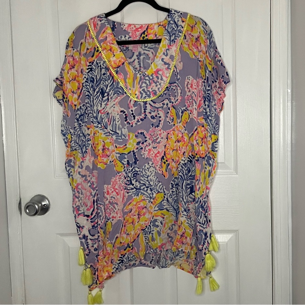 Lilly Pulitzer So Snappy El Bravo Way Cover-up Tunic XXS/XS